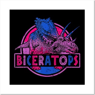 Biceratops Bisexual Dinosaur Lgbt Pride Posters and Art